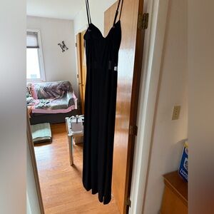 Elegant Black Midi Dress
